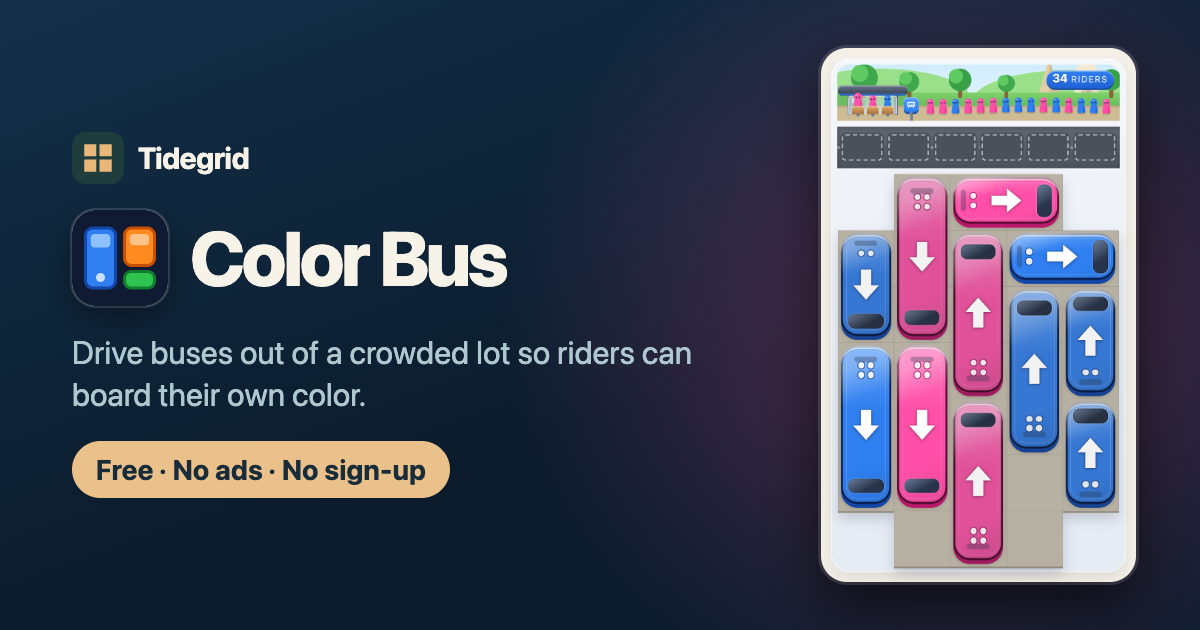 I made a bus-parking puzzle you can play in your browser, no ads or install